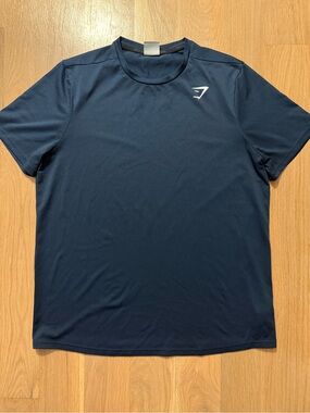Gymshark Men’s Dark Navy Short Sleeve Performance Tee